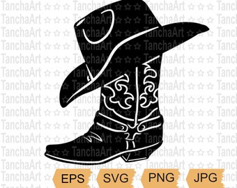 Cowboy Boot Svg Cowboy Hat Rodeo SVG 