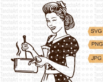 Download Retro Woman Svg Etsy