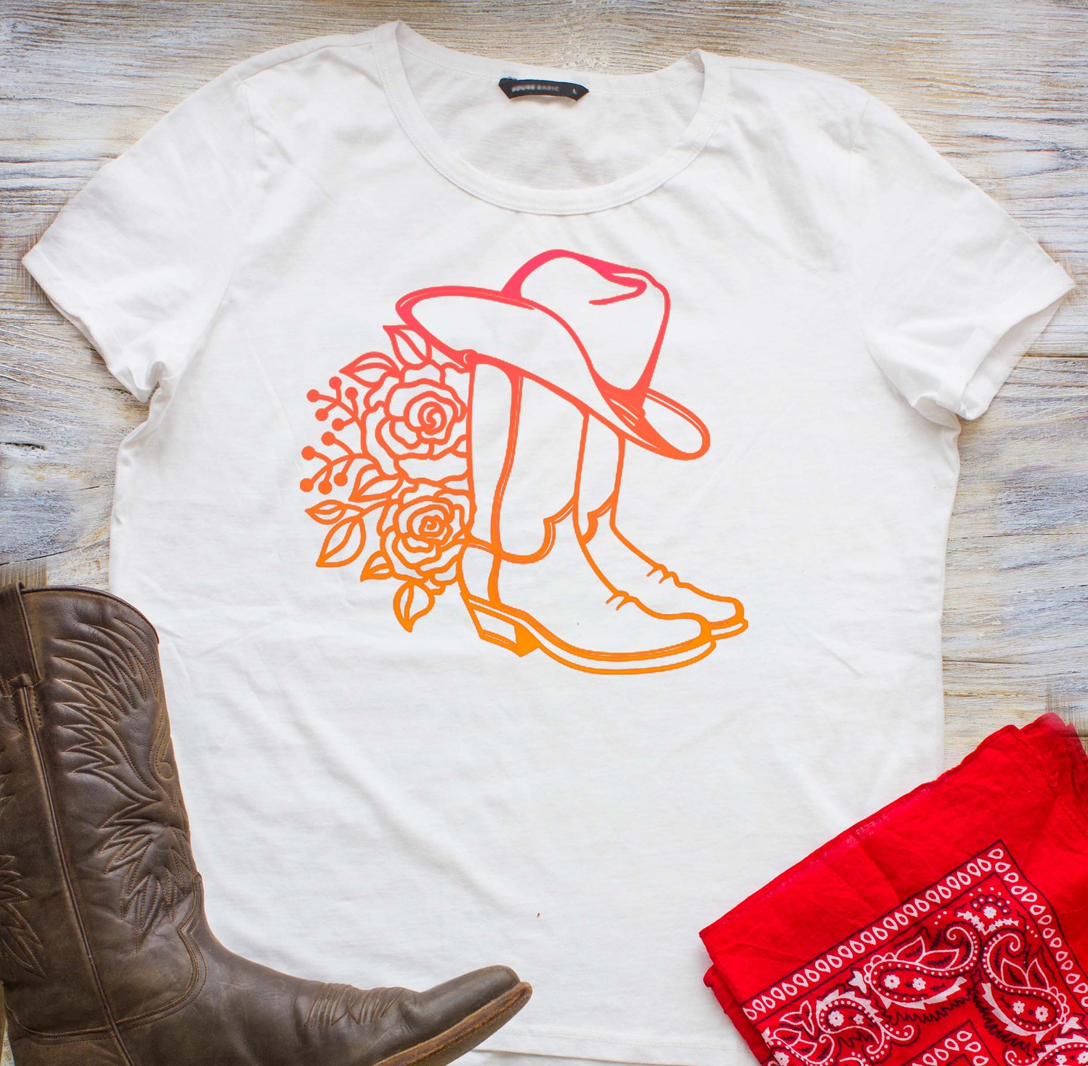 Cowboy Boots SVG Cowgirl Svg Cowboy Boot Decor Flowers - Etsy