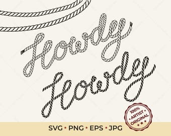 Howdy SVG Howdy Cowboy & Cowgirl SVG Bundle Country Western Cut Files for Cricut Texas Howdy Silhouette SVG Instant Download Cowgirl shirt