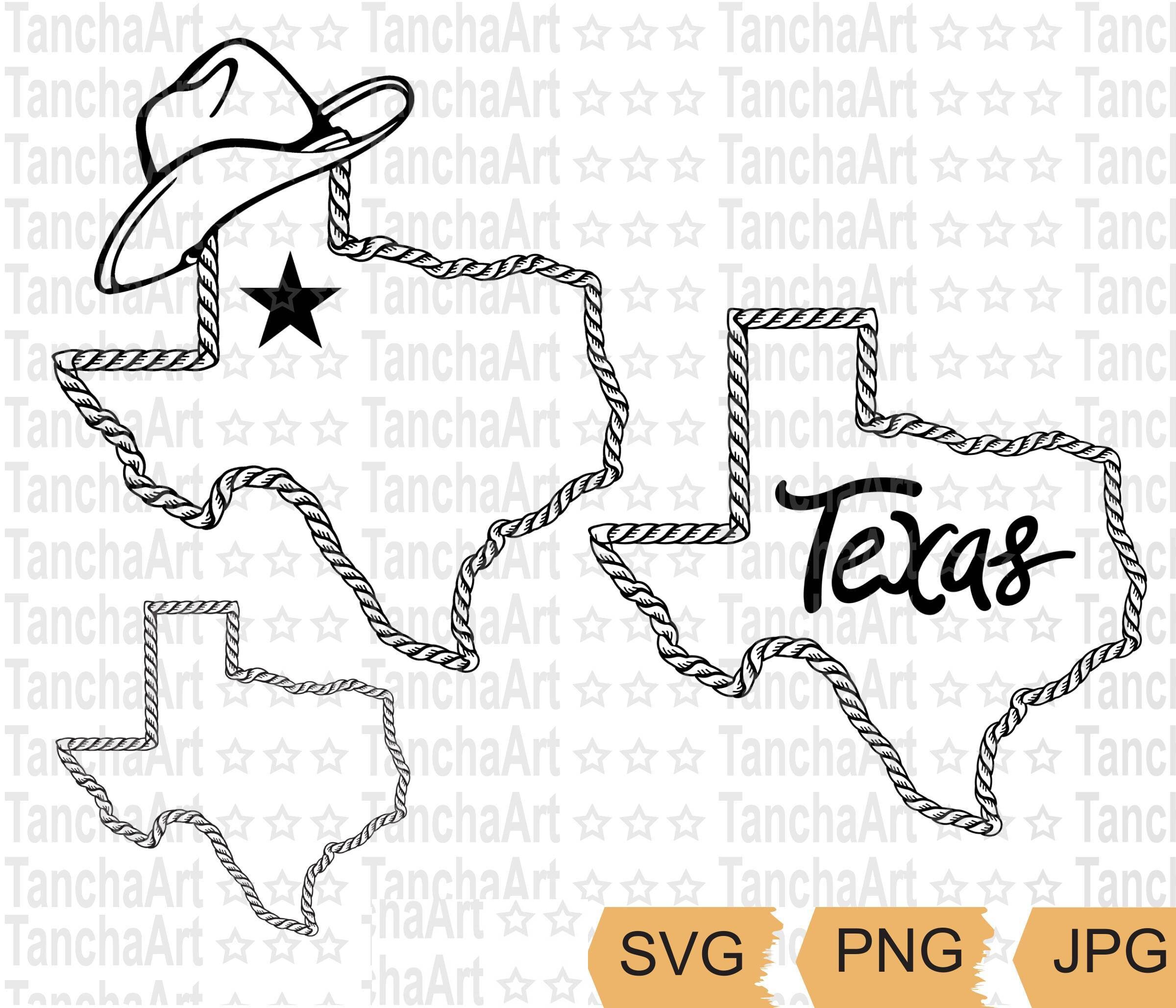 Texas Svg Bundle Texas Rope Frame Texas Cowboy Hat Cut File - Etsy Ireland