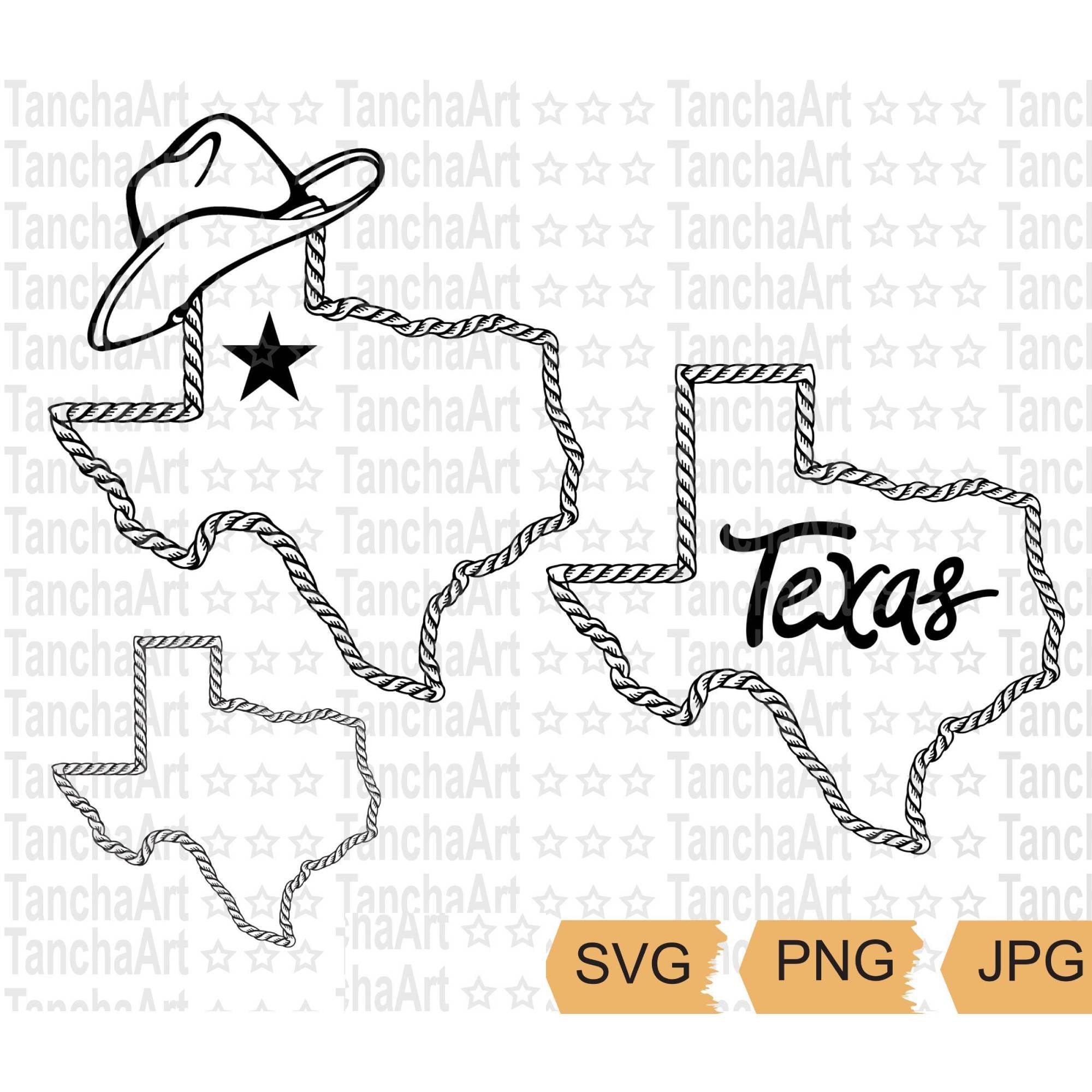 Texas SVG Bundle Texas Rope Frame Texas Cowboy Hat Cut File for Cricut  Printable Outline Texas State Silhouette Instant Download SVG PNG - Etsy, image size:2000x2000