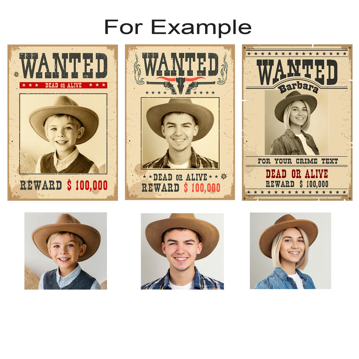 Wanted Poster Template PNG | Western Photo Booth Frame | Cowboy ...