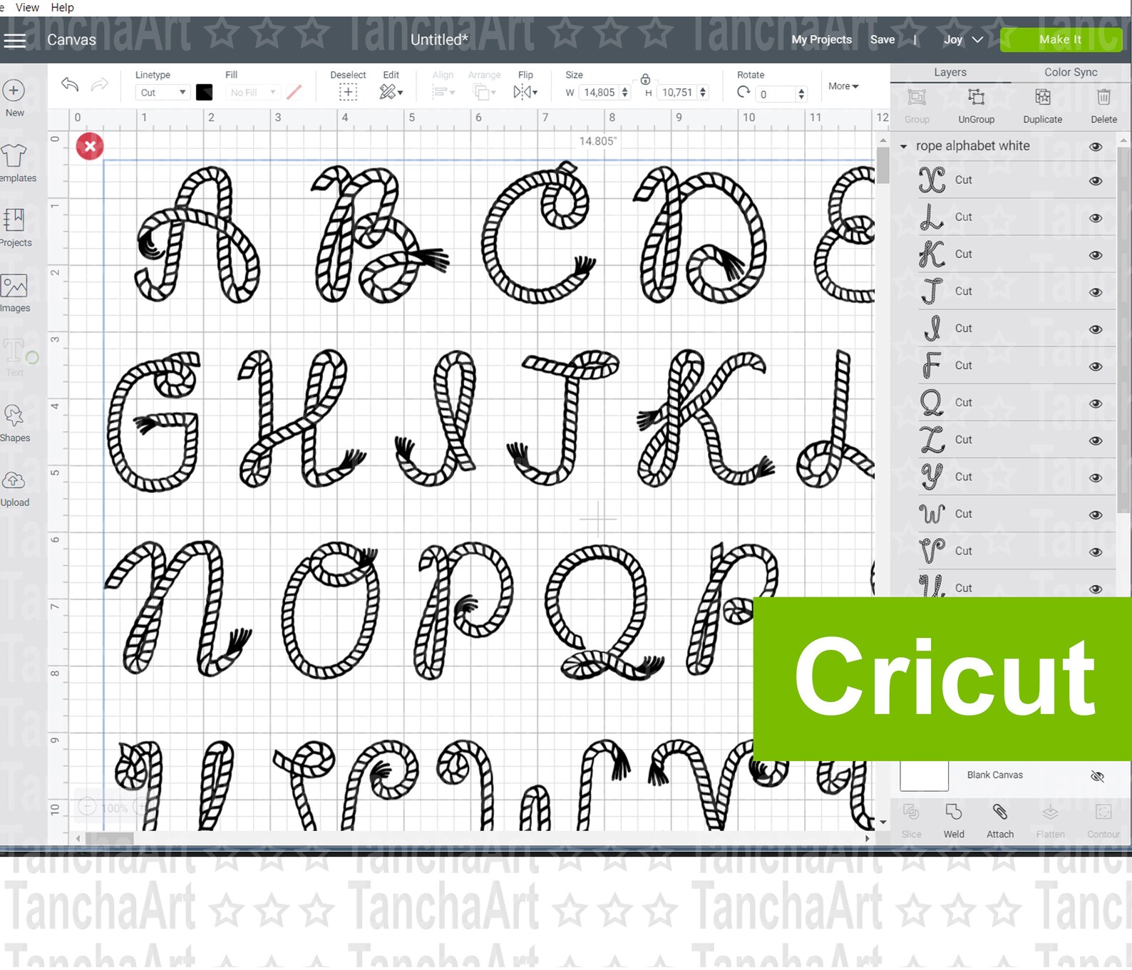 Rope Alphabet Letters SVG Cowboy alphabet Cutting files Etsy