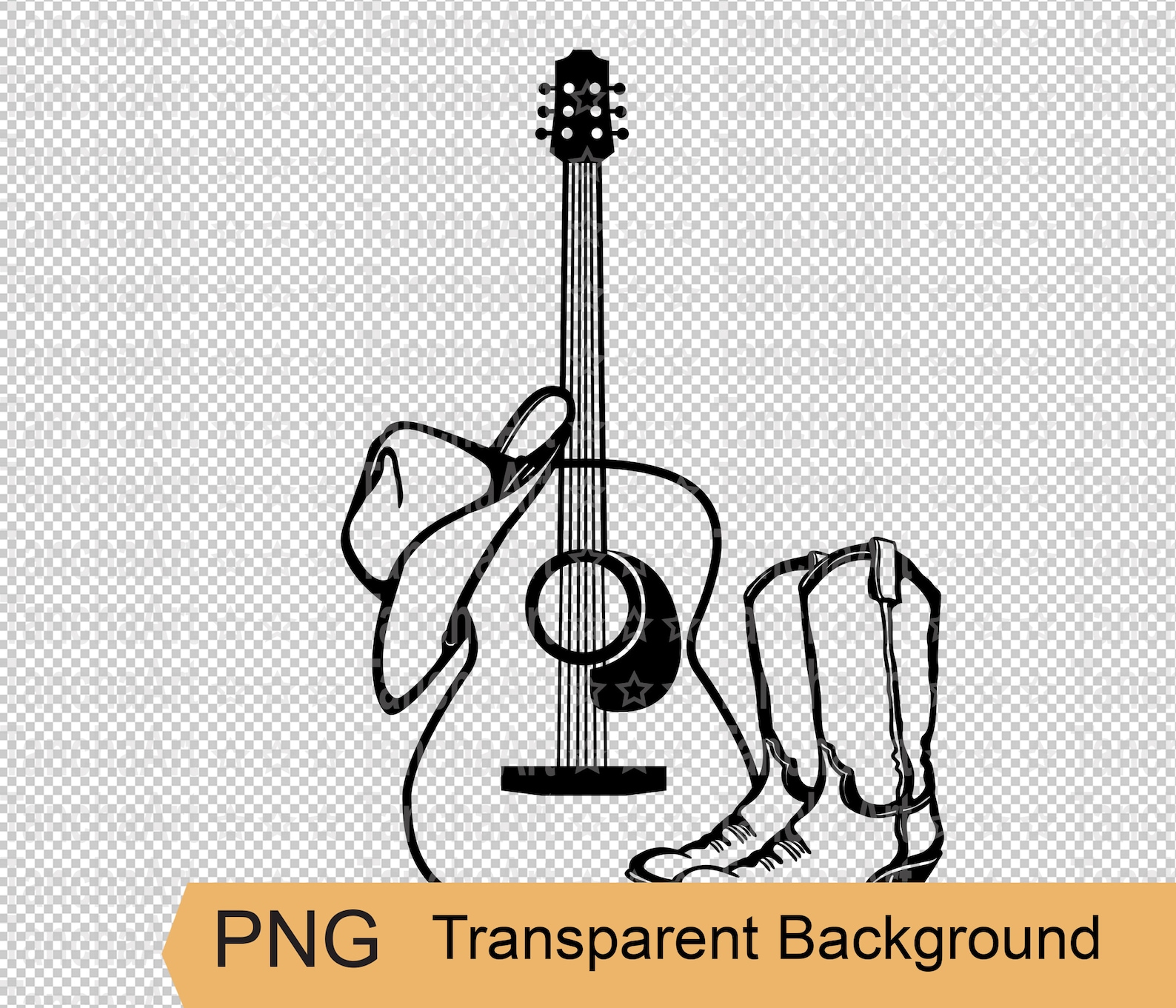 Country music Guitar Printable vector SVG Cowboy boots Cowboy Etsy