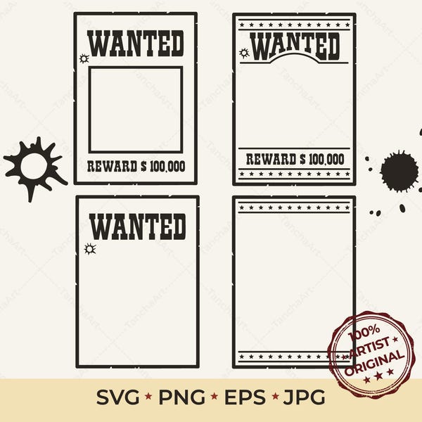 Wanted Signcut Wanted Sign - Etsy