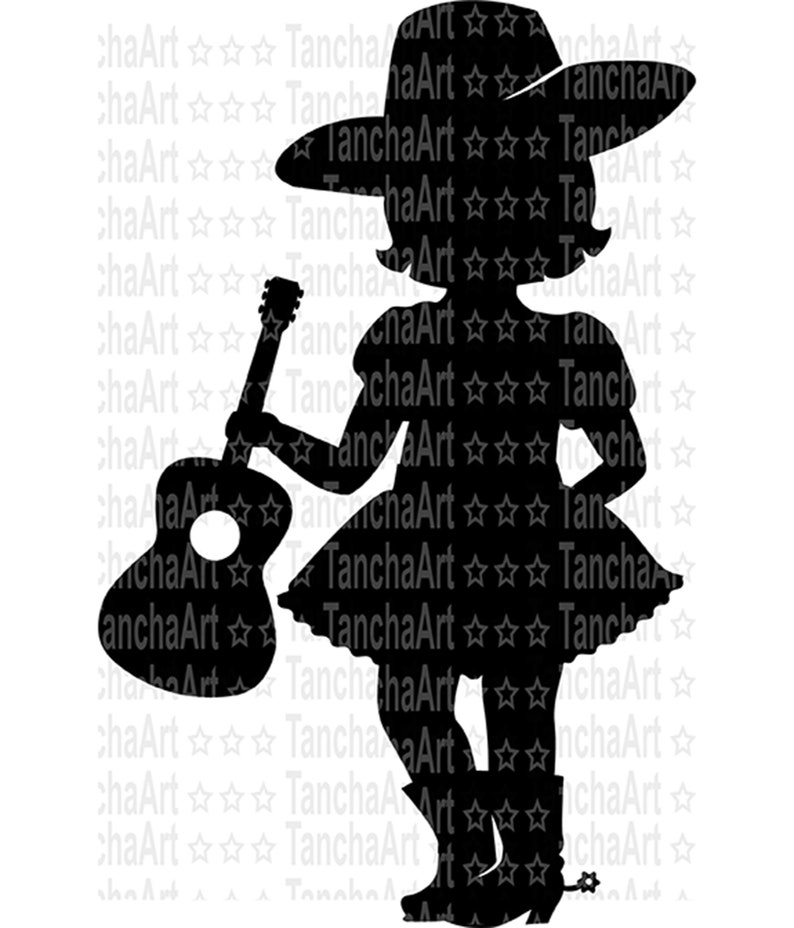 Cowgirl SVG Little cowgirl silhouette for Child Holiday ...