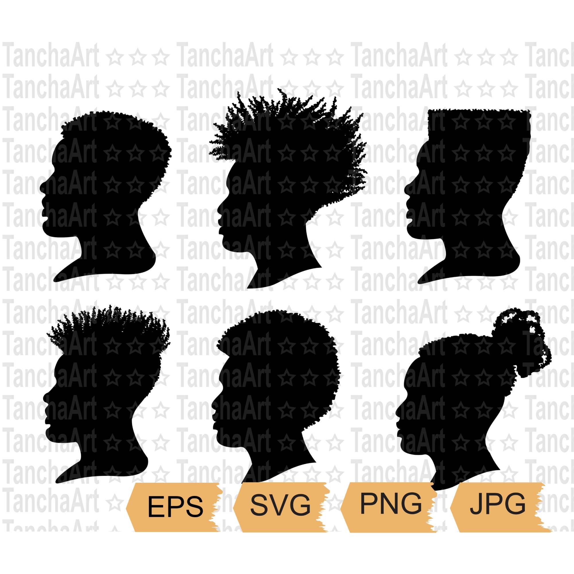 Afro Man Stencil - Etsy New Zealand, image size:2000x2000