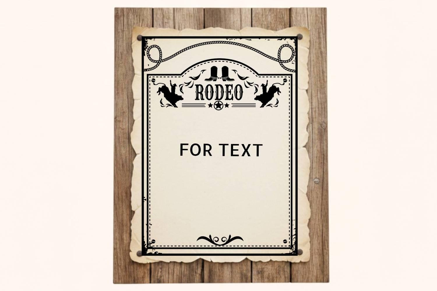 Rodeo SVG Bundle, American Cowboy Frame, Rodeo Border PNG Bronco Riding ...