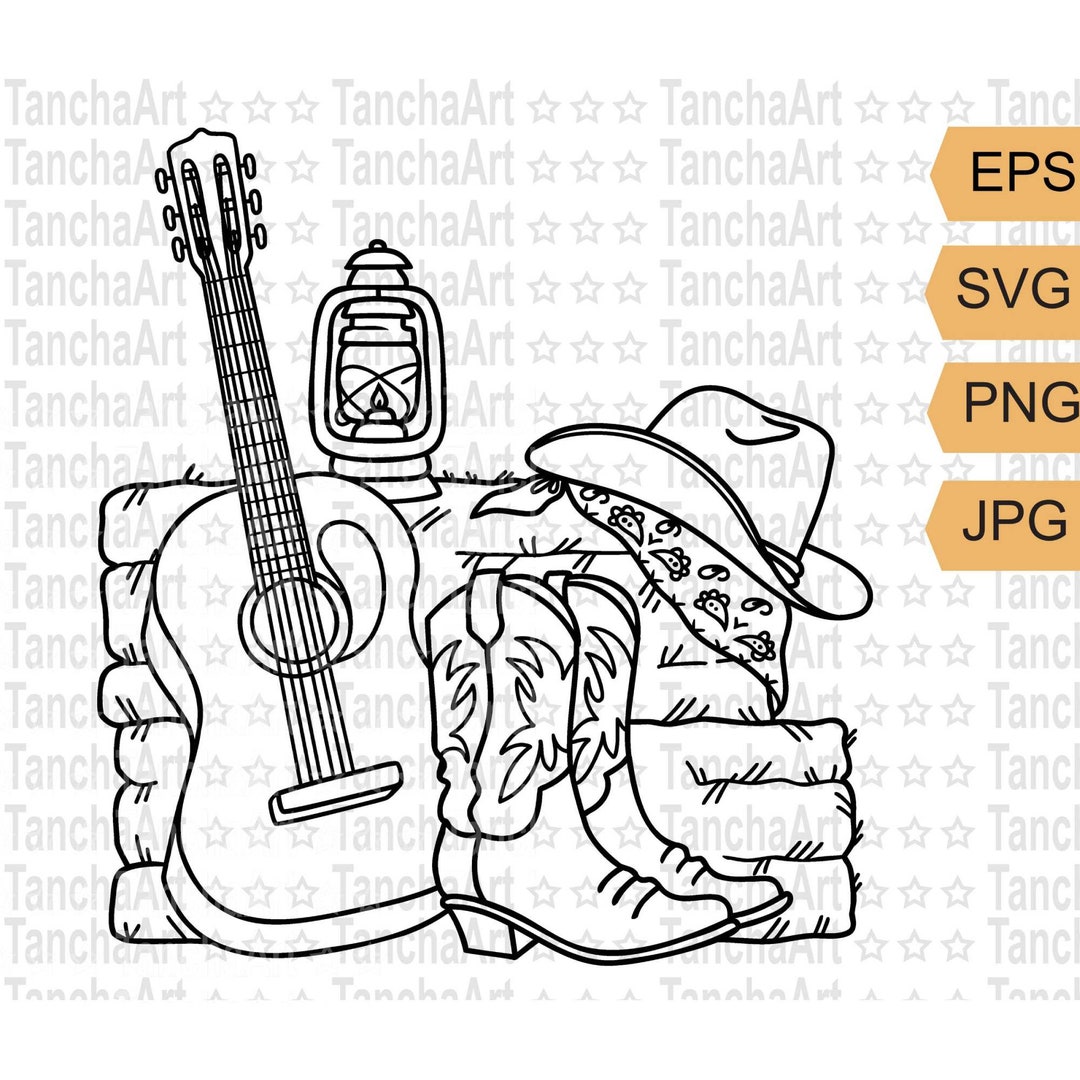 Cowboy Country SVG Cowboy Boots SVG Cut File Country Music Svg Png Folk ...
