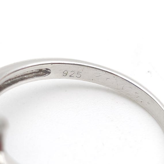 Sterling Silver Bright Blue Rectangular Paste Sto… - image 6