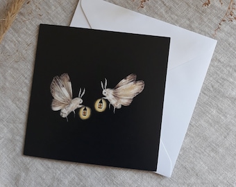 Greeting card moths