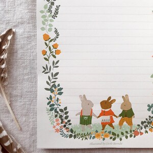 Bunnies notepad image 2