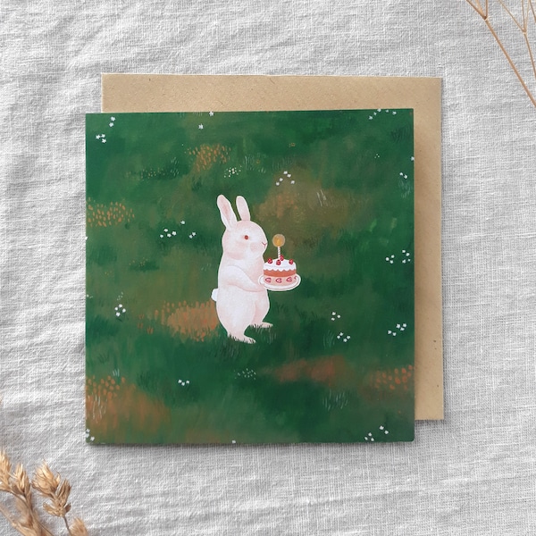 Birthday bunny card