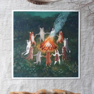 Pagan cats print