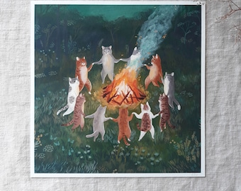 Pagan cats print