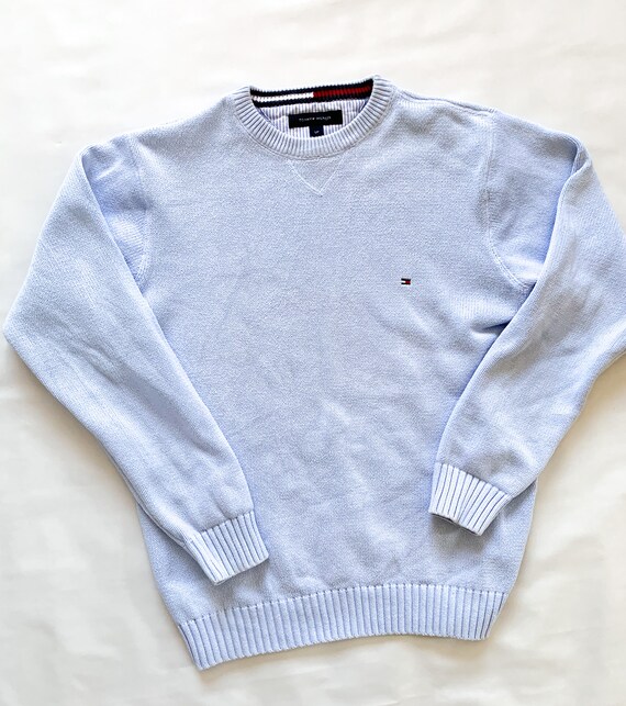 tommy hilfiger baby blue sweater