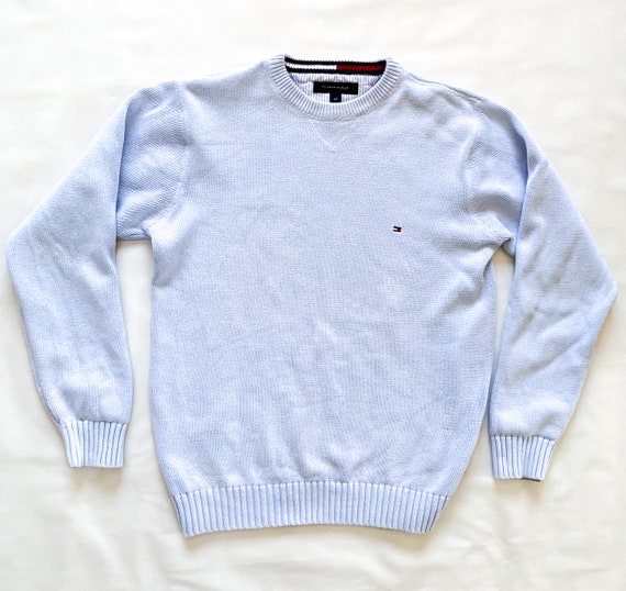 baby blue tommy hilfiger jumper