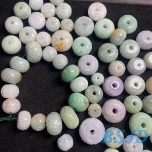 Grade A jade Tube beads type A stone ICY Jade Burma Jadeite Barrel Beads Perle