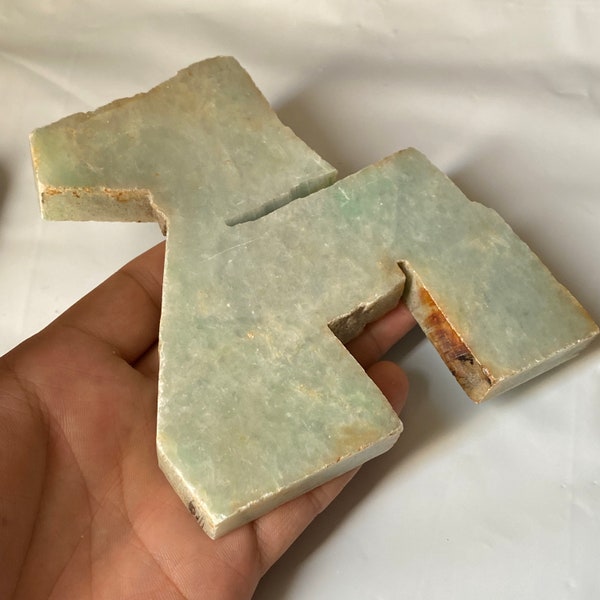 399g Translucent jadeite Rough Slab Natural green Raw stone Burmese Grade a jade preform Green Ice Burma jadeite pendant stone