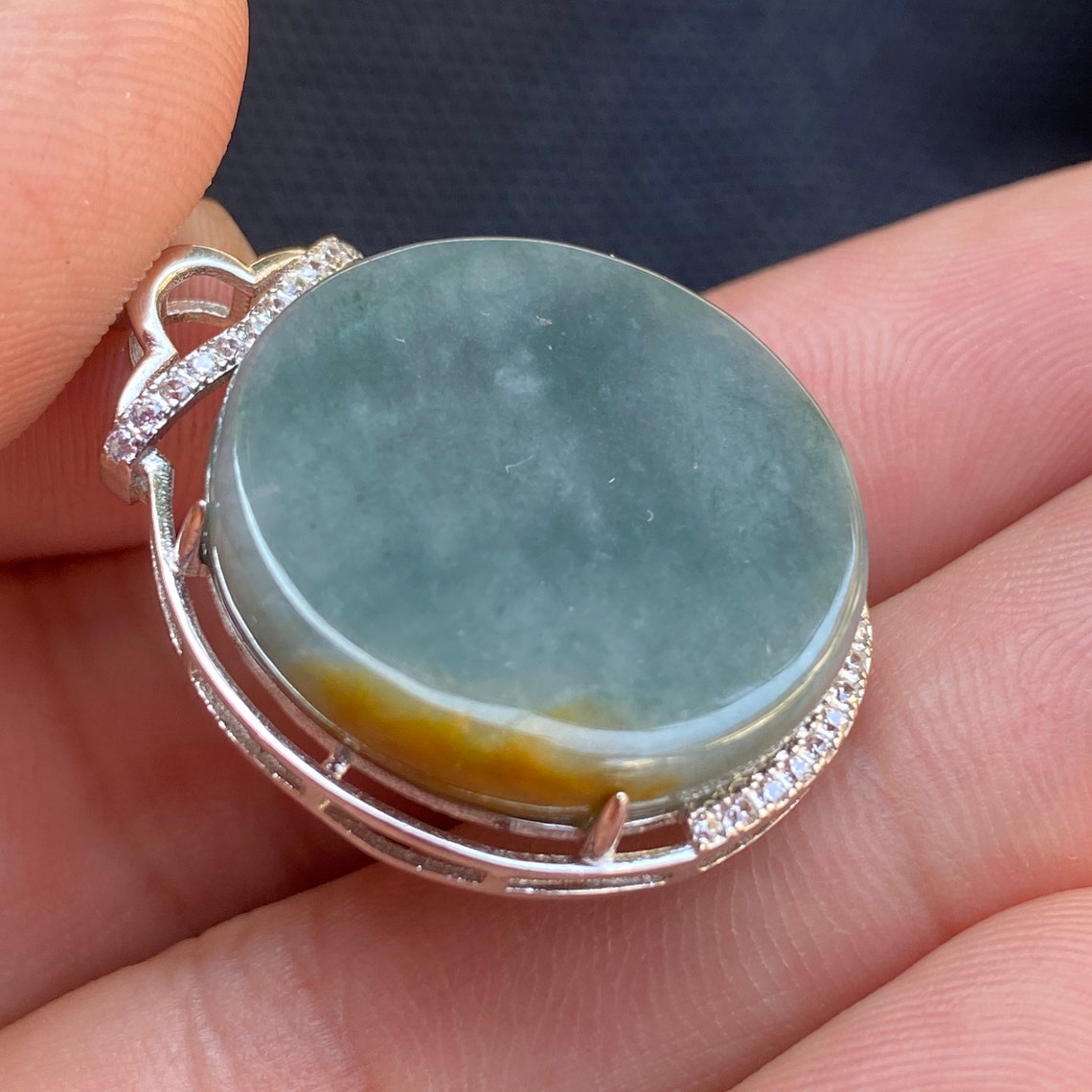 Natural Guatemalan Jadeite Light Translucent Blue Grade A Jade Etsy