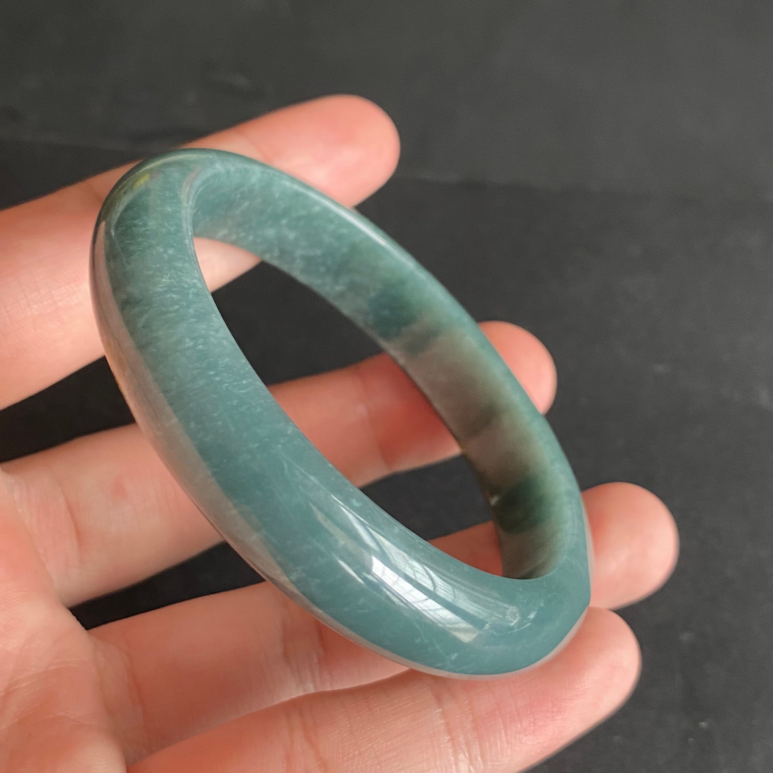 57.7mm Natural blue Grade A jade Guatemala jadeite round Etsy