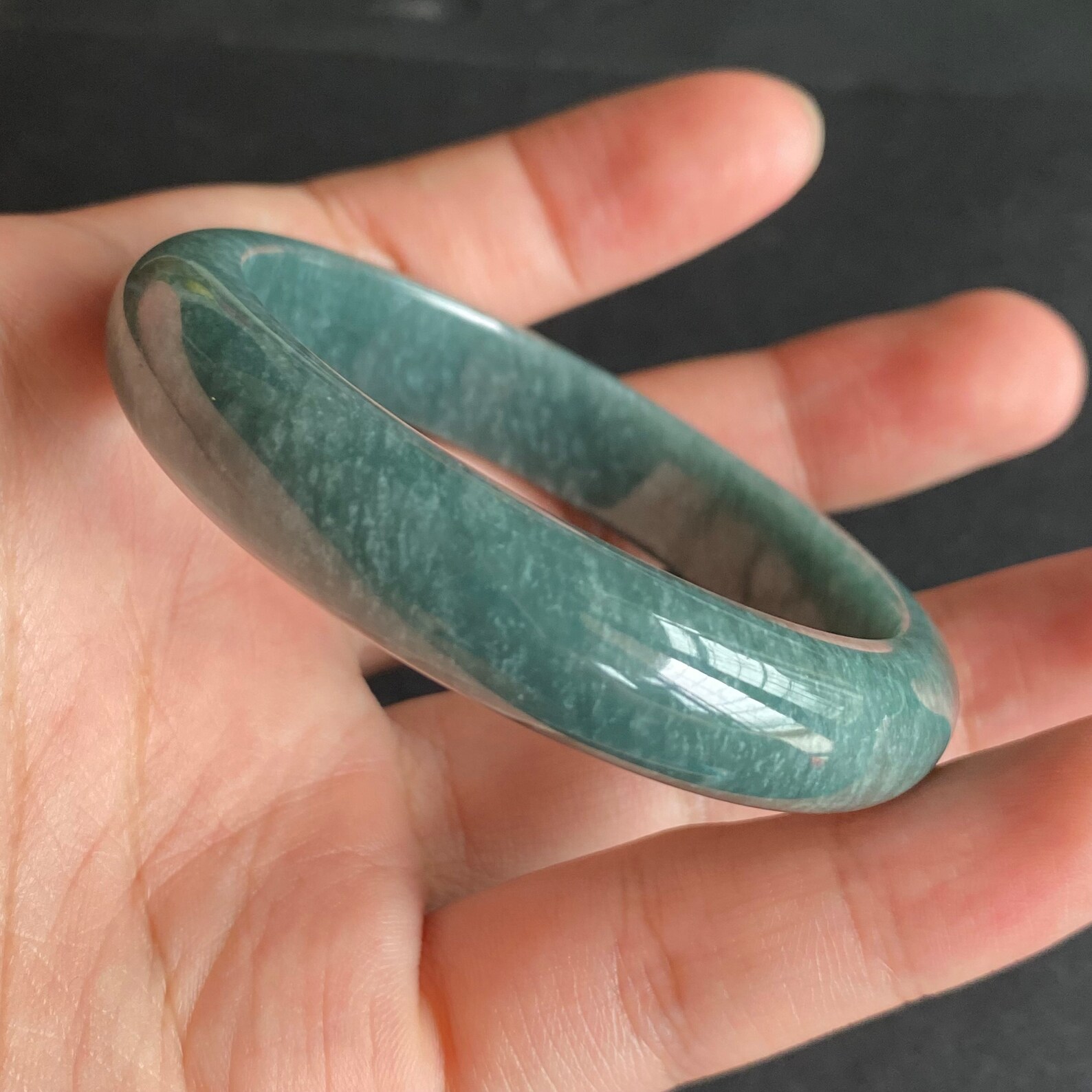 54.7mm Natural Blue Grade A Jade Guatemala Jadeite Round Etsy UK