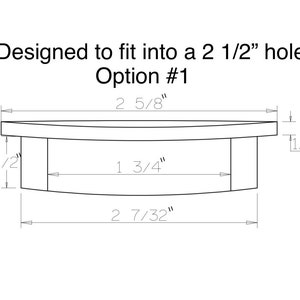 Wood Cable Hole Grommets / Desk Grommet /Wire Cable Grommets / Countertop/ 10 different wood species 2 1/4 Inches