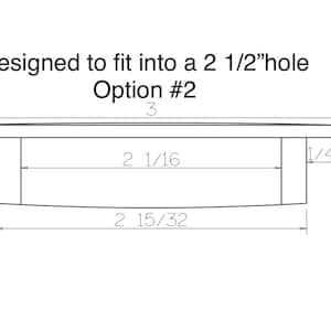 Wood Cable Hole Grommets / Desk Grommet /Wire Cable Grommets / Countertop/ 10 different wood species 2 1/2 Inches