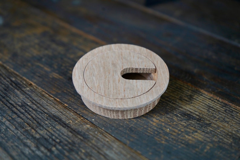 Custom Order Size / Wood Cable Hole Grommets / Desk Grommet /wire Cable