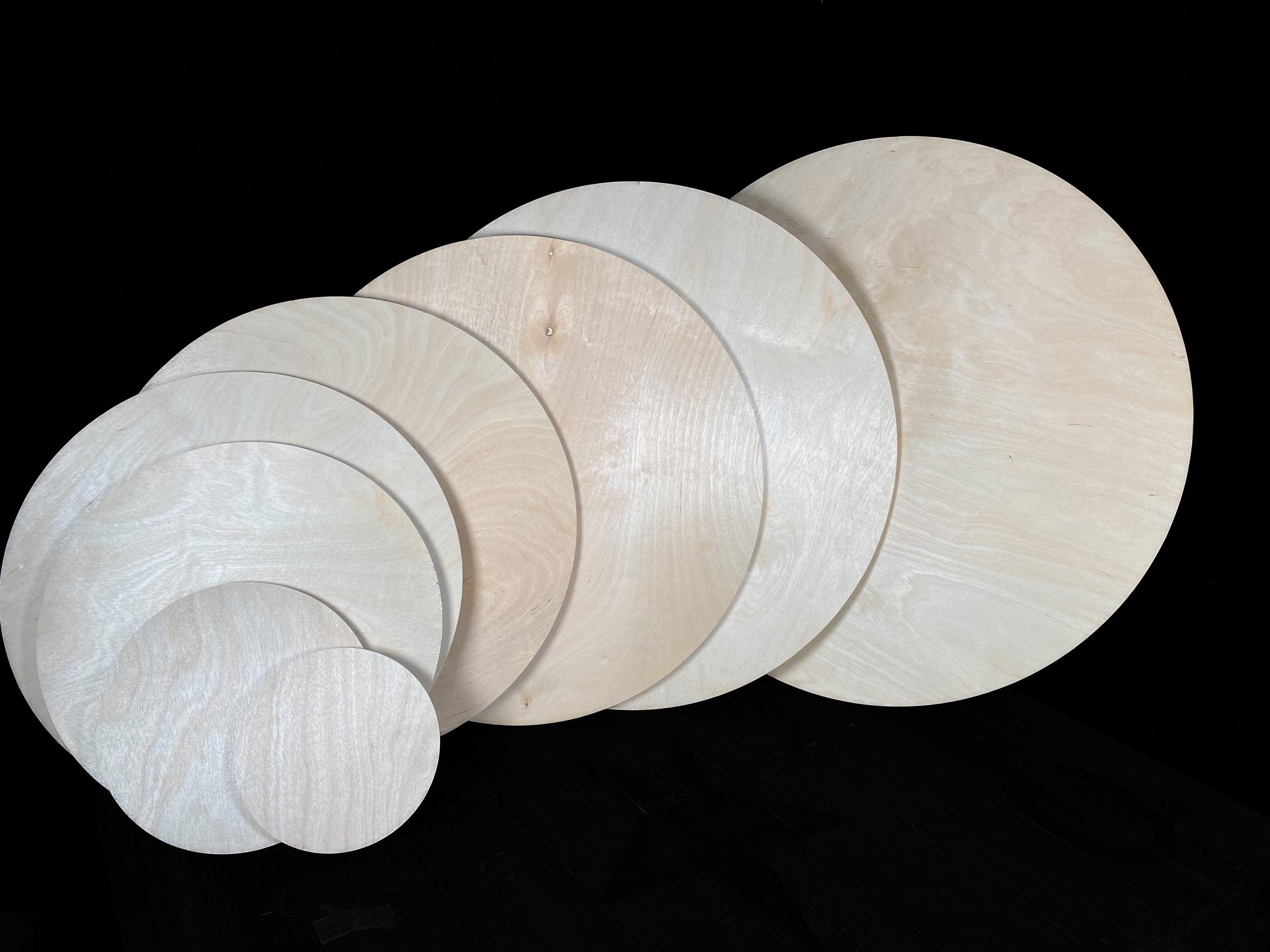 Birch Plywood Rounds: 1/2