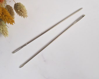 Set of 2 Tapestry Weaving Needles With Flat Blunt End