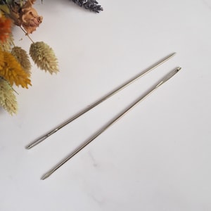 Set of 2 Tapestry Weaving Needles With Flat Blunt End