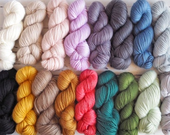 Piuma Wool Yarn. DHG. 17 colours. Knitting, crochet, weaving, crafting, punch needle.