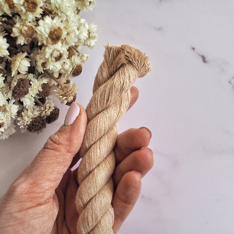 20mm Twisted rope in Oat The Joyful Studio