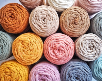 5mm Cotton Macramé String - Single Twist Cord - Weaving Supplies - Fibre Arts. Organic. 19 Colours Available. Available by spool or length