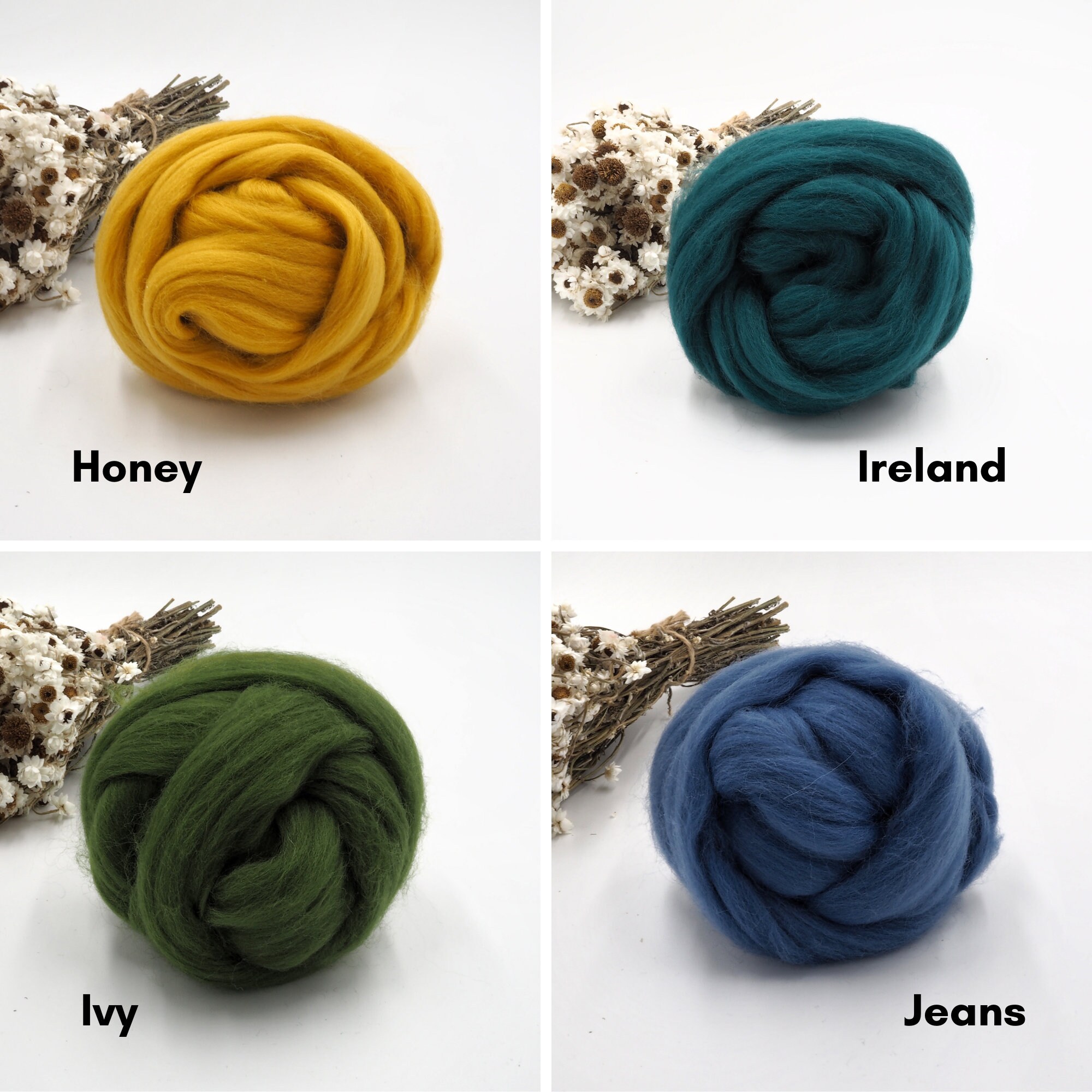 Fine Merino Wool Tops Roving 22.5 microns Perfect for Etsy