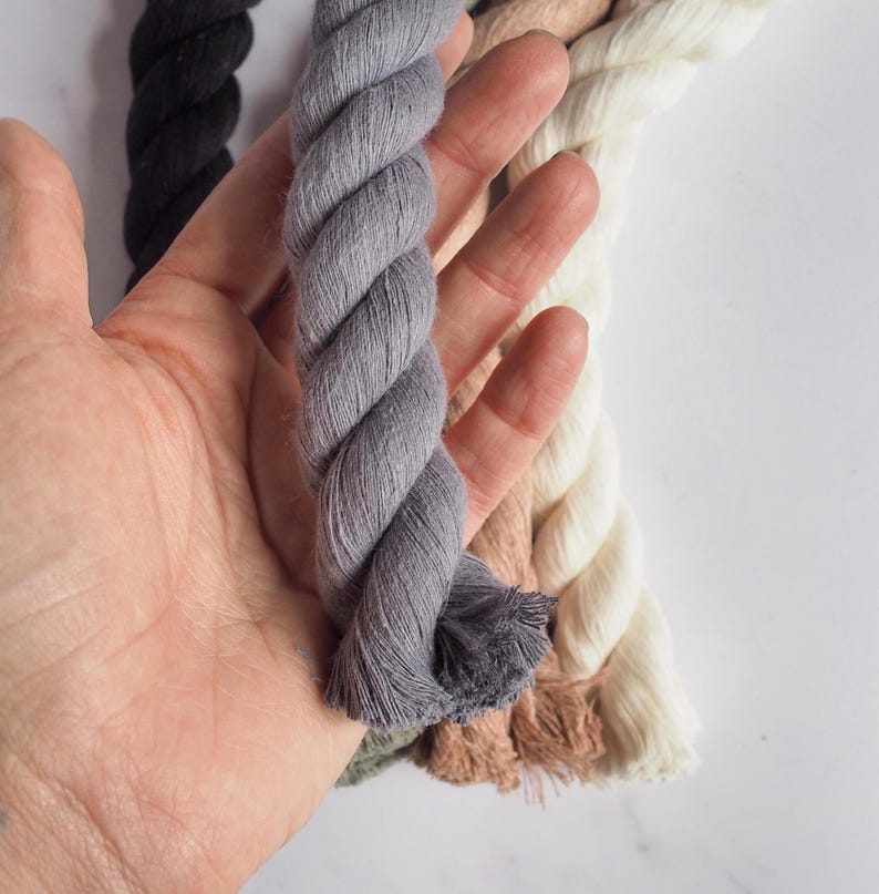 20mm Twisted rope in Pewter The Joyful Studio