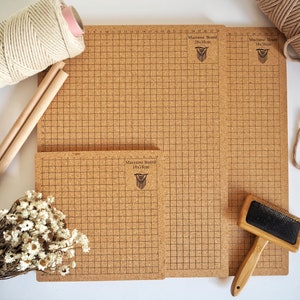 Macrame Cork Board | Available in 3 sizes | Perfect for all types of fibre art projects. Keychains, coasters, and more!