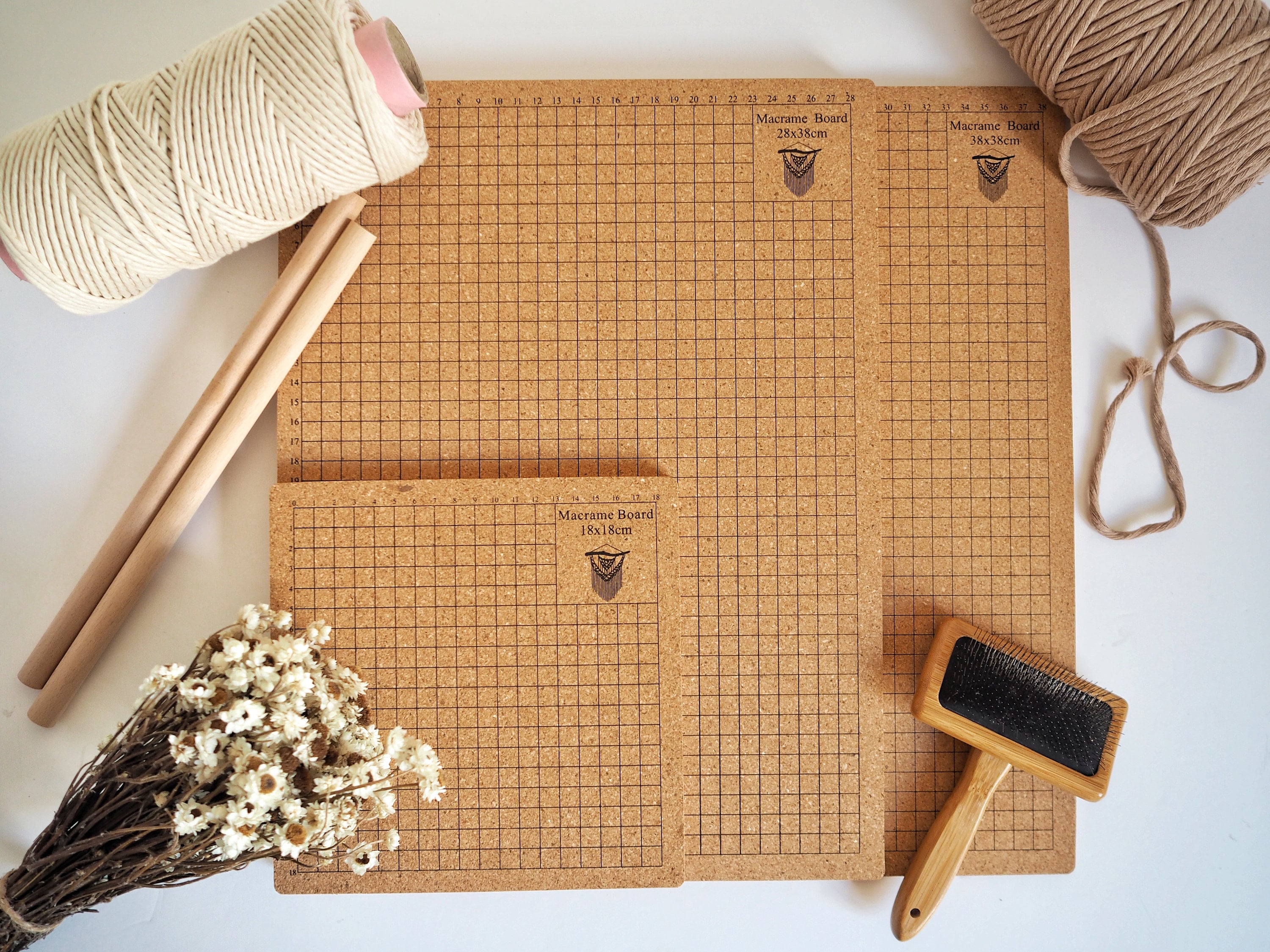 Macrame Cork Board Available in 3 Sizes Perfect for All Types of