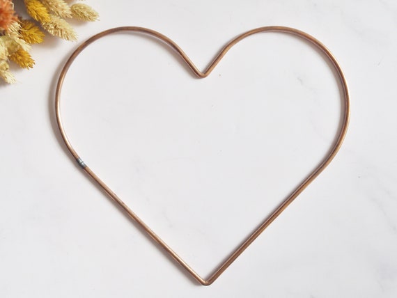  12 Heart Shaped Wire Wreath Frame Set of 2 : Home