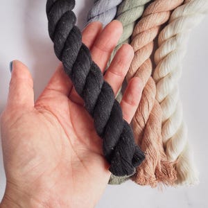 20mm Twisted rope in Black The Joyful Studio