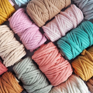 12mm Chunky Macrame Cord: Soft, Single Twist String for Weaving & Crafts