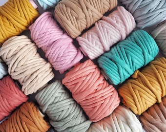 Macrame Cord 12mm. Soft, Chunky. 19 Colours Available. Entire spools or lengths. Perfect for large macrame projects, weaving & other crafts