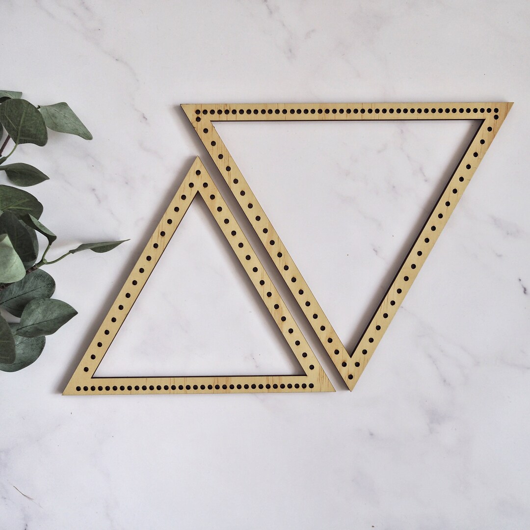 Triangle Weaving Loom Set Wooden Tapestry For Fibre Art Etsy