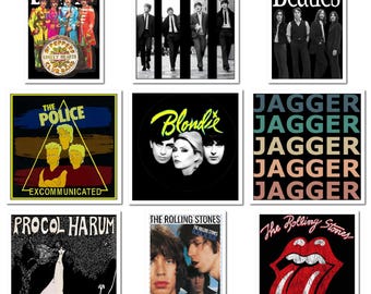 Music Rock Metal T-shirt Design Bundle PNG rb07