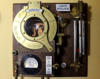 The Climatic Revelator Working Steampunk Weather Forecast Machine