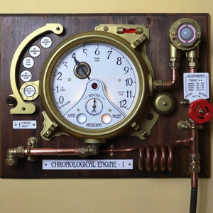 The Chronological Engine Working Steampunk Clock