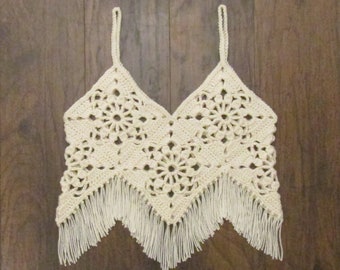 Easy Crochet Summer Boho Crop Top Pattern | Easy Crochet Top Pattern | Crochet Tank Top Pattern