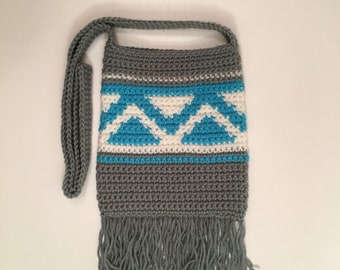 Crochet Aztec Boho Bag Pattern